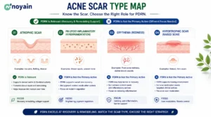Acne scar type map