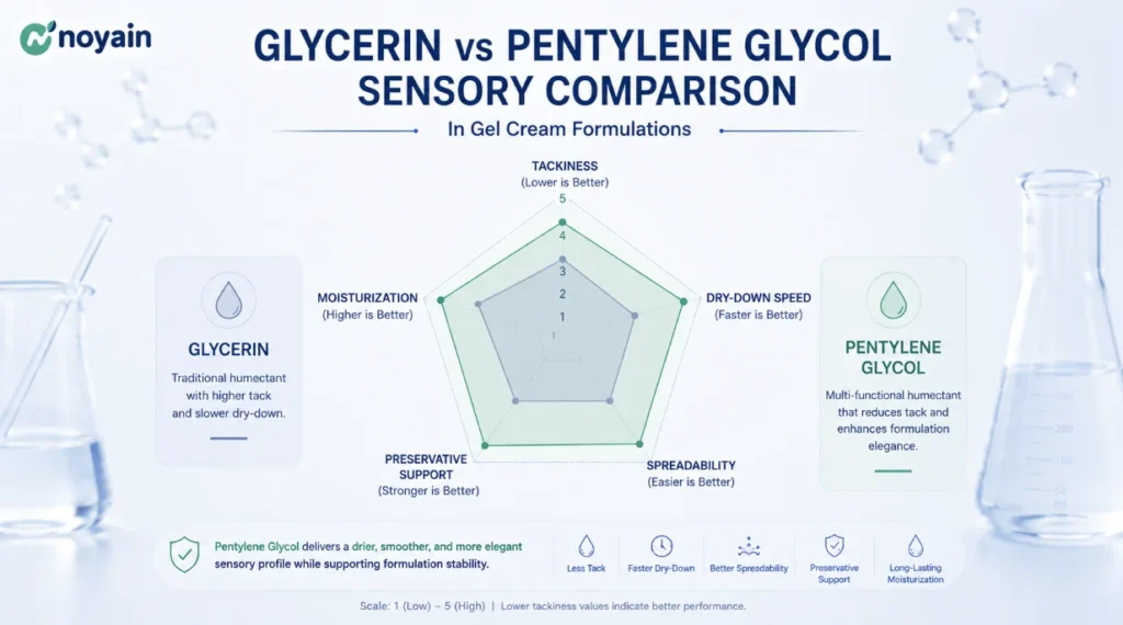 Glycerin vs Pentylene Glycol Sensory Comparison
