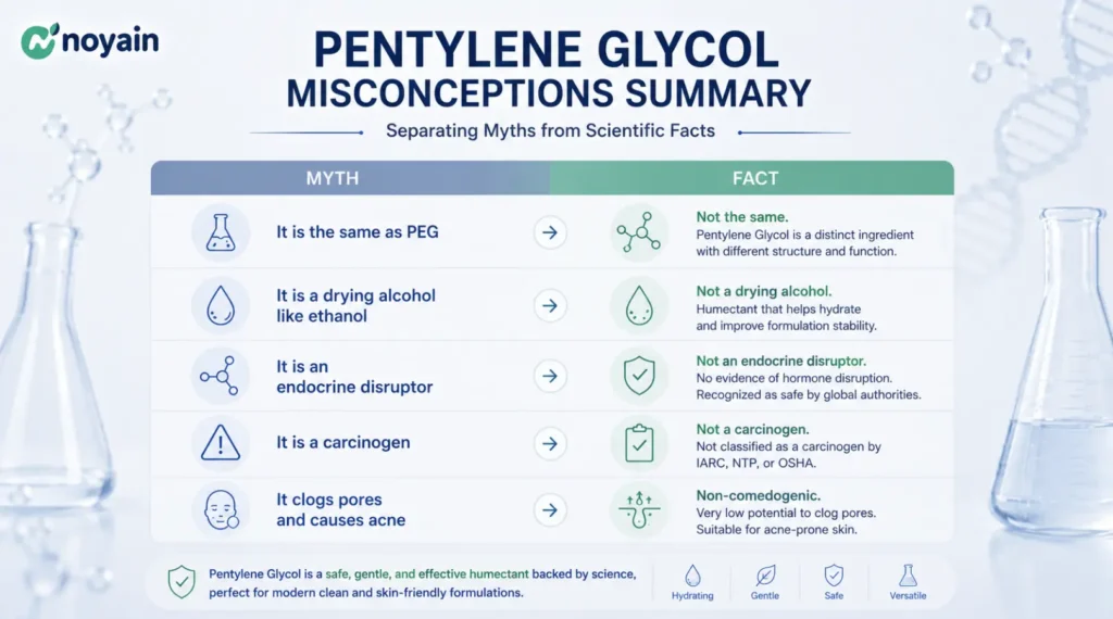 Pentylene Glycol Misconceptions Summary