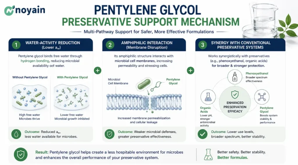 Pentylene Glycol Preservative Support Mechanism