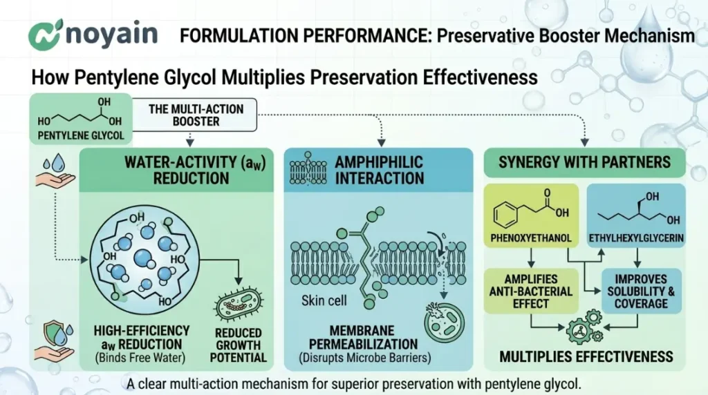 Preservative Booster Mechanism