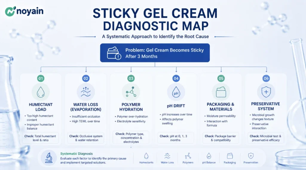 Sticky Gel Cream Diagnostic Map
