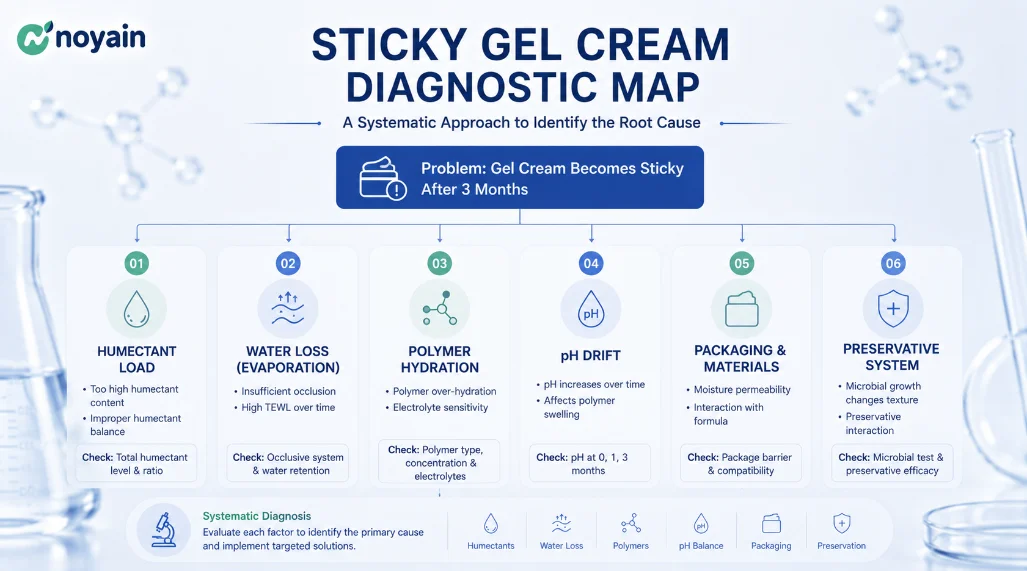 Sticky Gel Cream Diagnostic Map