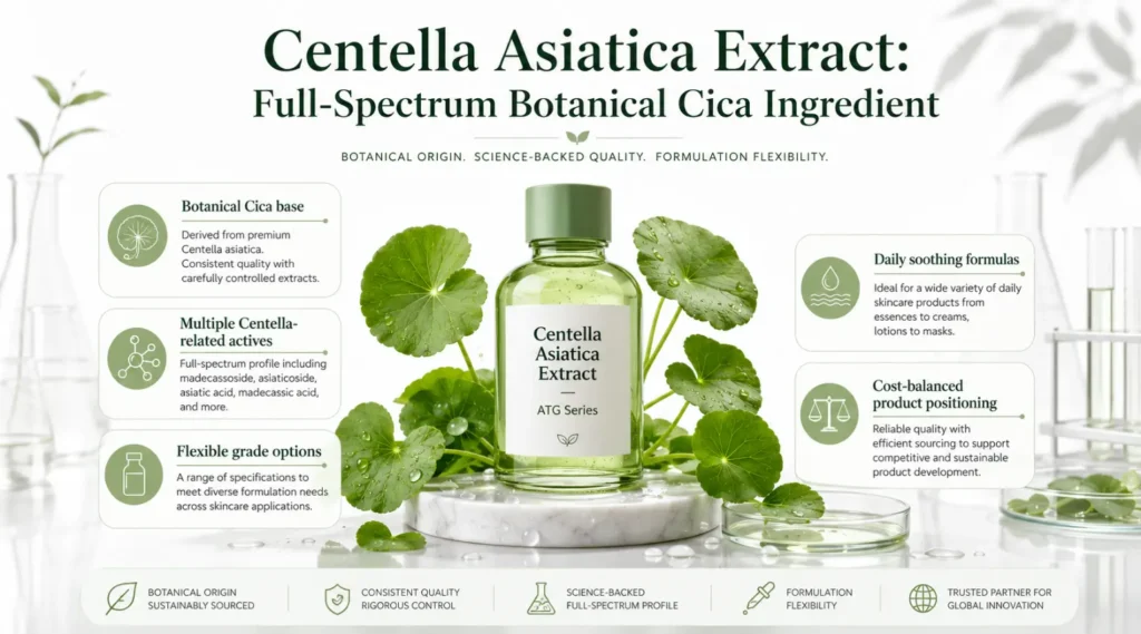 Centella Asiatica Extract Full-Spectrum Botanical Cica Ingredient