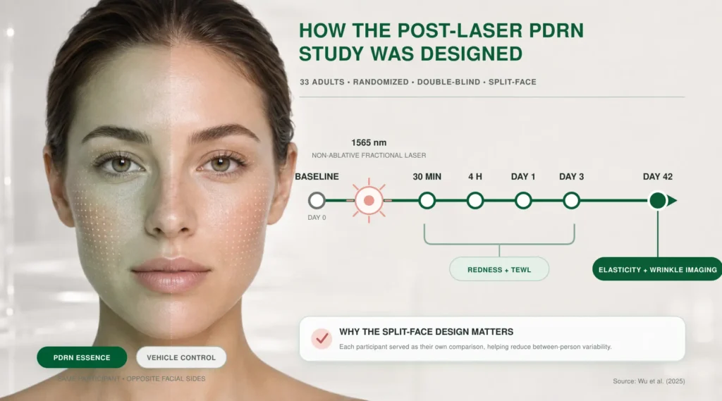 How the Post-Laser PDRN Study Was Designed