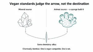 Same Silica, Different Origin Why Source Determines Vegan Status